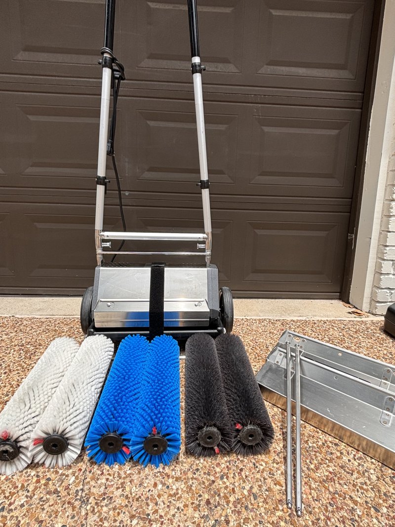 15″ Counter-Rotating Brush Machine for carpet and hard surface cleaning all for $1700