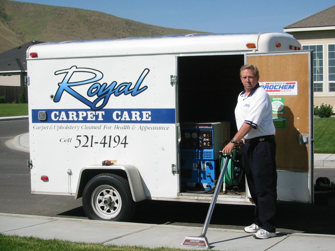 Complete carpet, textiles, tile & resilient floor cleaning equipment in 6x10 trailer.