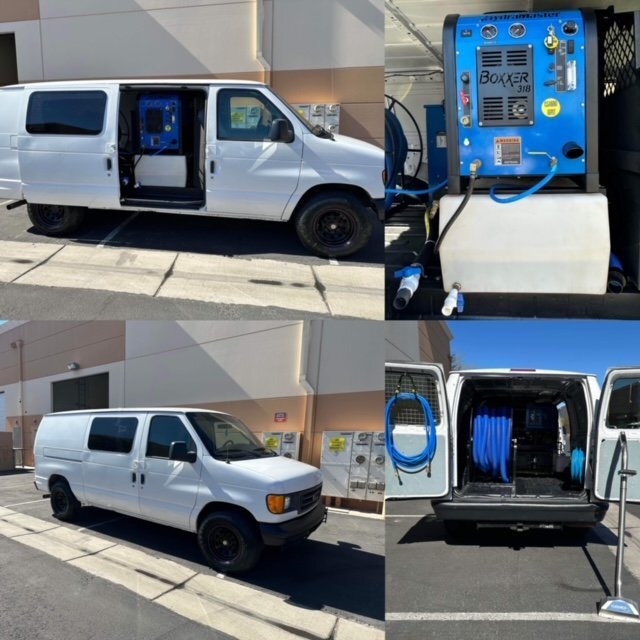 carpet cleaning van