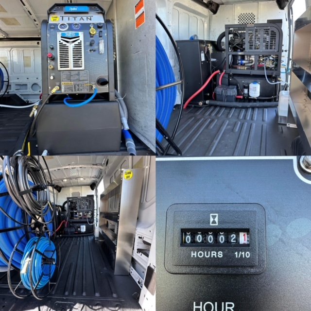 2016 FORD TRANSIT CARGO VAN Low miles FULLY LOADED with NEW Hydramaster Titan 325 CARPET CLEANING VA