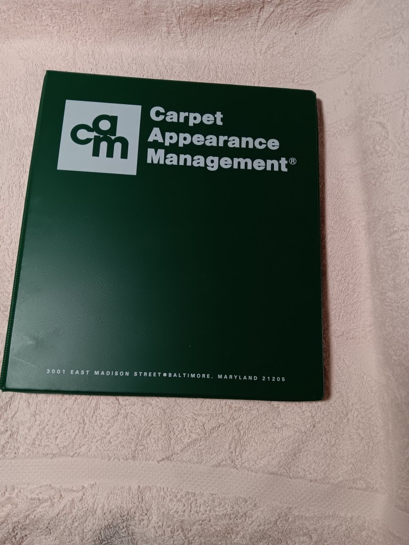 Carpet Appearance Management Manual by Chemspec